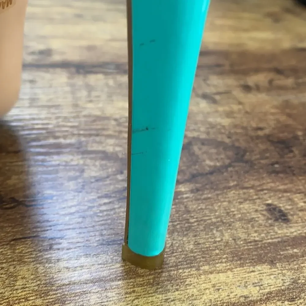 FSJ Blue & Green Abstract Paint Design Platform Slingback 5.5” + Heel - Picture 12 of 12